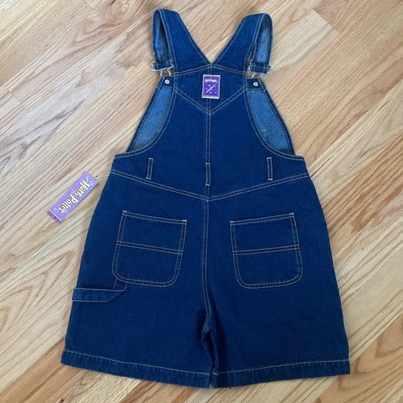NWT Harry Potter Jean Overalls Shorts Girls Sz 14 Denim Pockets Costume Festival - Picture 2 of 12